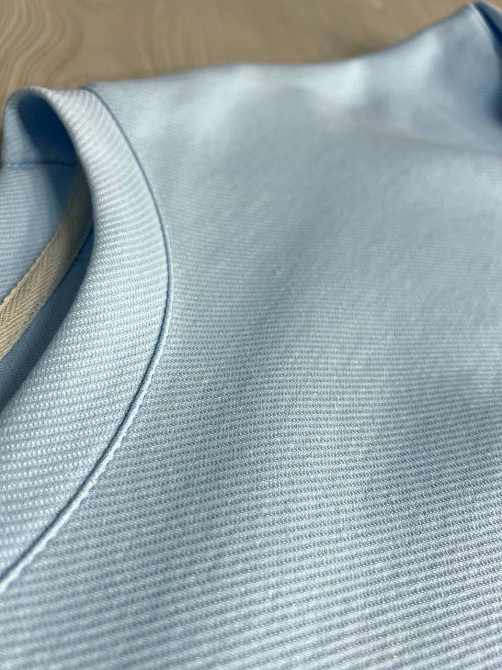 Світшот жіночий U S 36918 оверсайз рубчик діагональ вишивка “in”, блакитний, one size Київ - фото 14