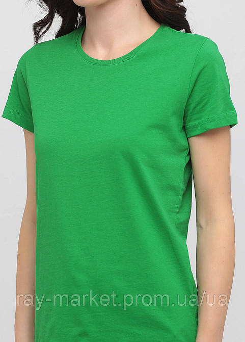 Футболка базовая Stedman Classic-T Unisex женская приталенная зеленая (ST2600-KEG ) Киев - изображение 2
