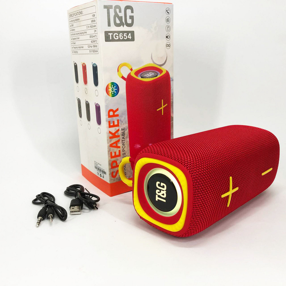 Bluetooth колонка з різнокольоровим підсвічуванням зі стереозвуком, Bluetooth колонка з флешкою WM-32 Львів - фото 5