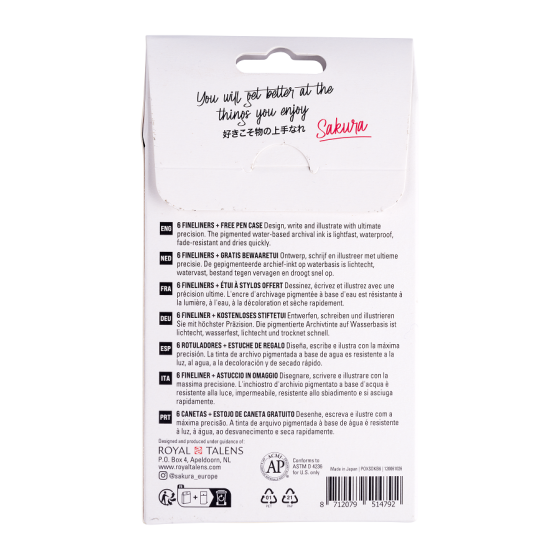 Набір лінерів PIGMA MICRON Black Edition 6 шт.(005-08) Чорний Sakura Київ