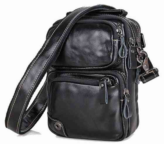 Сумка чоловіча Vintage 14437 Чорна Київ