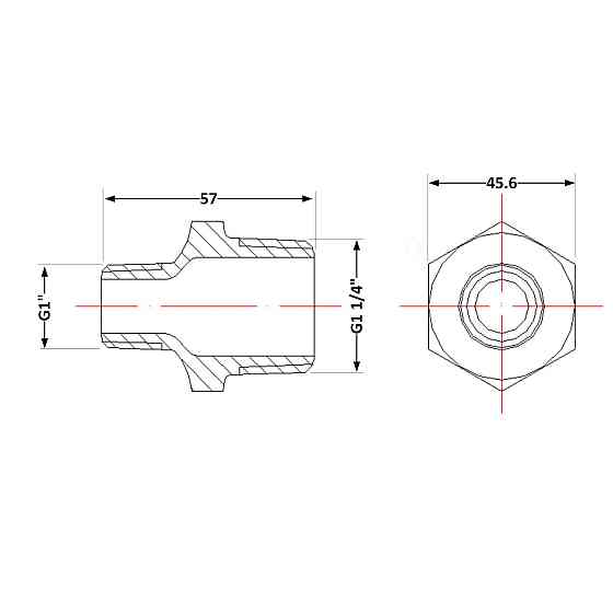 Ниппель чугунный 1