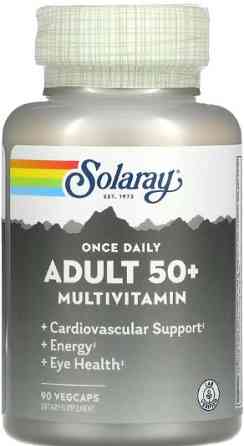 Мультивитамины 50+ Solaray Once Daily Adult 50+ Multi 90 vcaps Киев