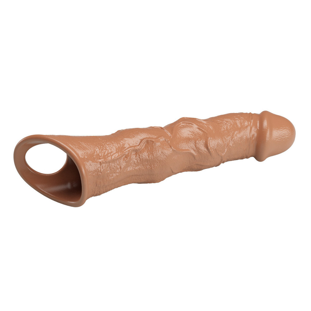 Подовжуюча насадка на член - Pretty Love Extension Penis Sleeve Latin, 28 см Sex Aura Київ - фото 7