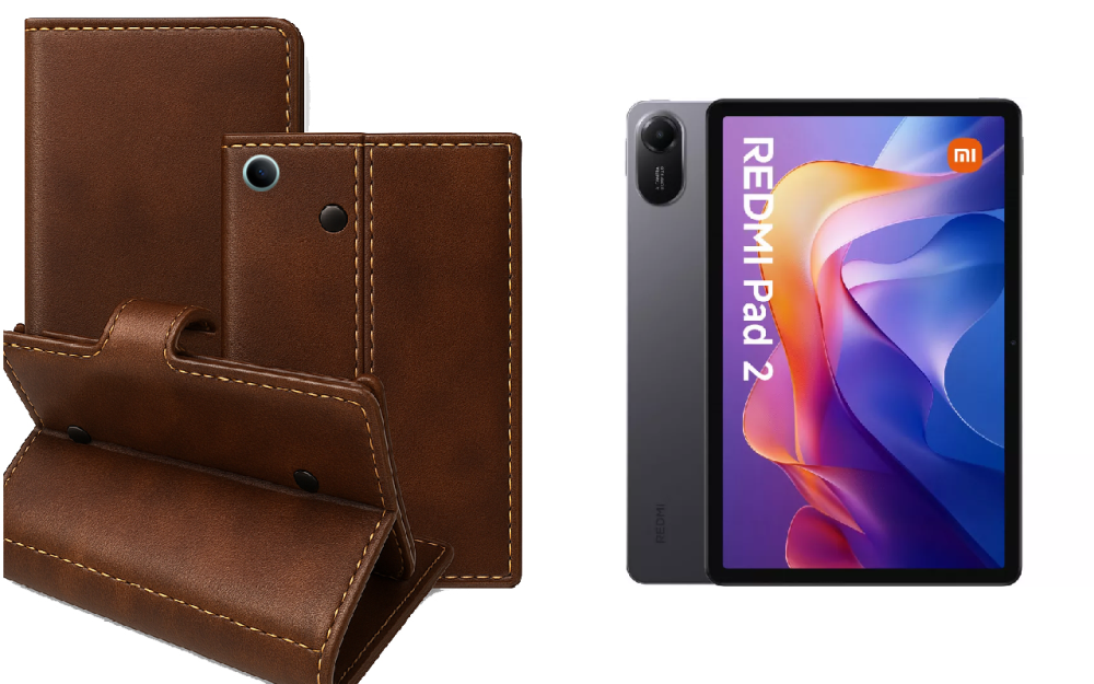 Книга-трансформер для планшета Xiaomi Redmi Pad 2, цвет Black Buno-Red Киев - изображение 1