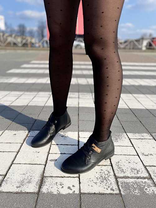 Черевики жіночі YDG чорні натуральна шкіра висота 10 см розмір 37 (1255) Коломия - фото 9