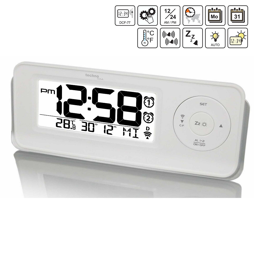 Часы настольные Technoline WT498 White (WT498) Винница - изображение 4