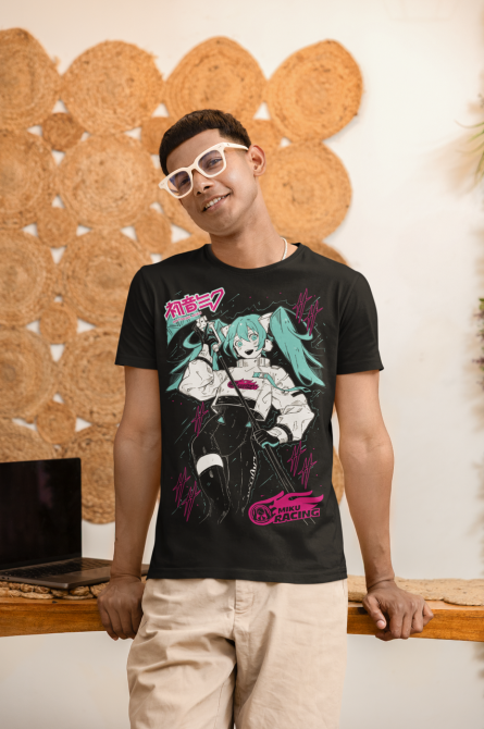 Футболка аниме Хатсуне Мику Аниме Гирл оверсайз (S/M/L) Черний AnimeJ0650 Днепр - изображение 4