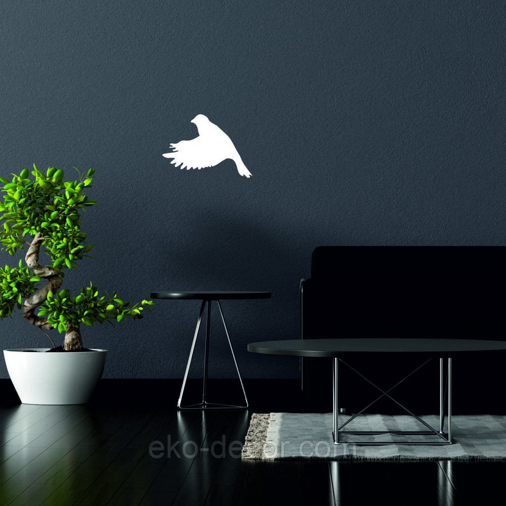 Декоративное настенное Панно «Птичка» Декор на стену(цена за 1шт) 30*21 см, Белый Киев - изображение 8