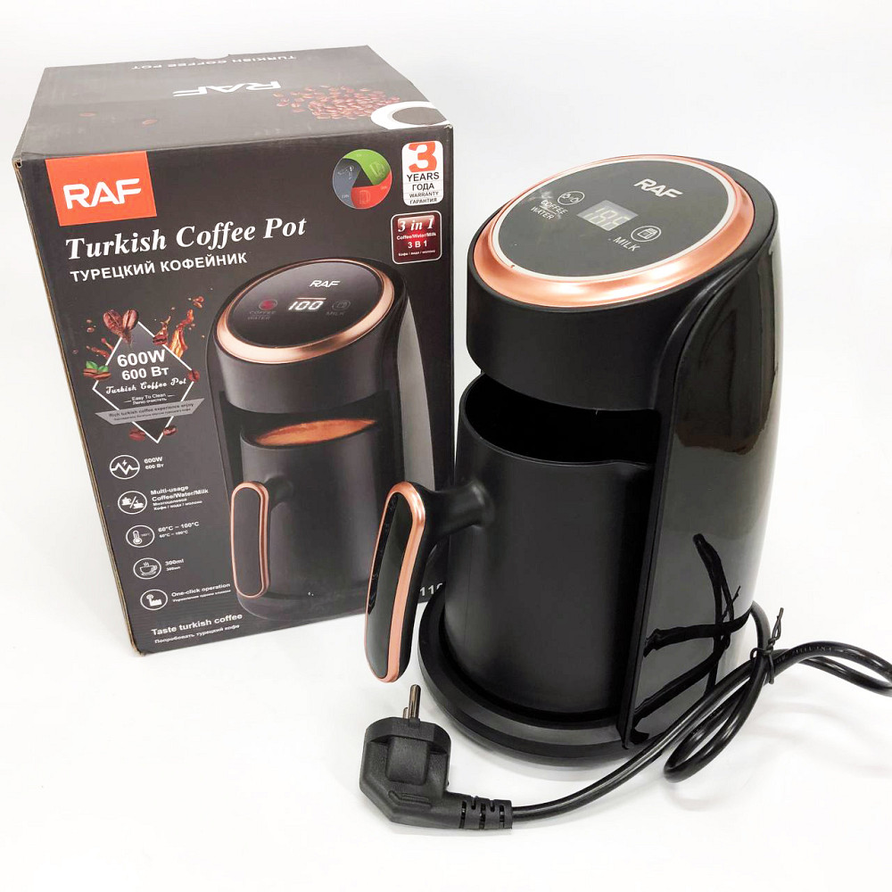 Электротурка электрическая RAF-R.116 300 мл 600Вт, Электрическая турка для кофе с автоотключением MO-28 Львов - изображение 7