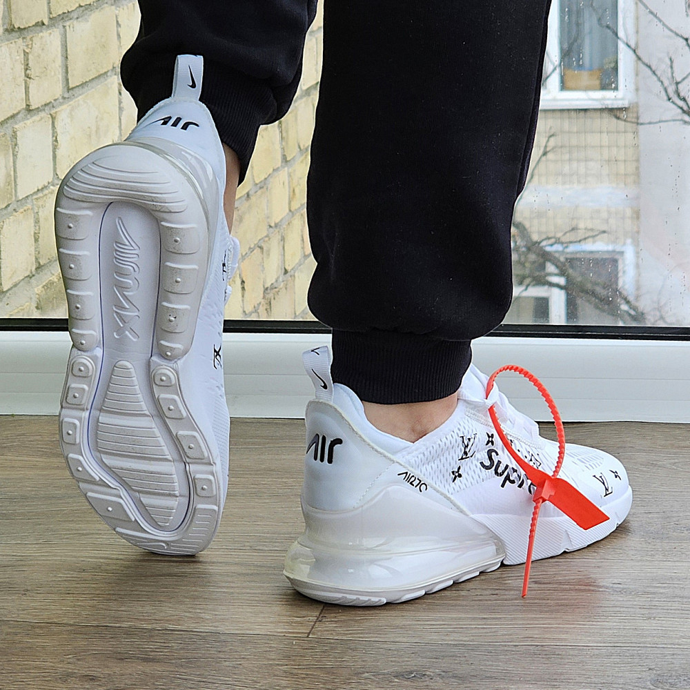 Кросівки Nike 270 Чоловічі Білі Найк з Амортизацією Тканинні Літні Сіточка (розміри: 40,41,42,43,44,45) - 011 Дніпро - фото 4