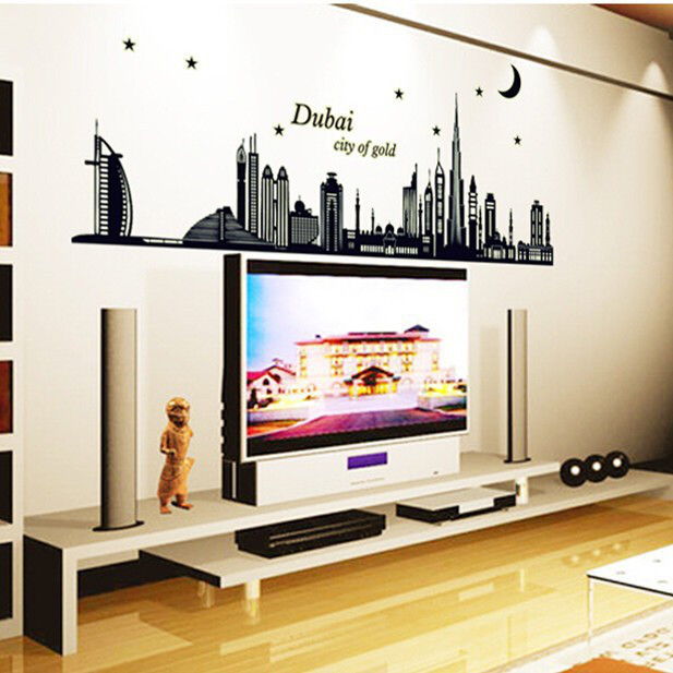 Наклейка, що світиться в темряві Нічний Дубай Київ - фото 2