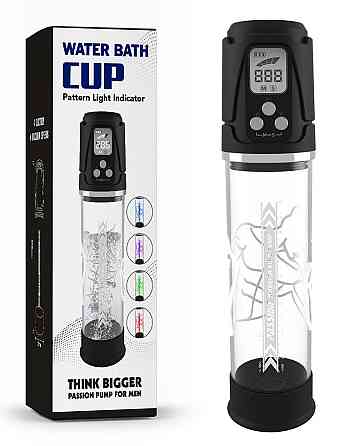 Водонепроницаемая, автоматическая вакуумная помпа с зарядкой от USB CANWIN Water Batch Cup LCD, P419AU Sex Aura Киев