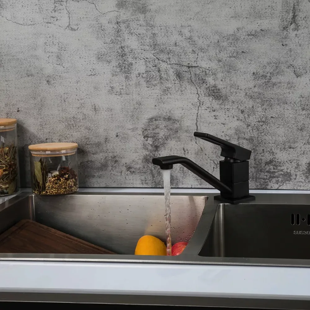 Змішувач для кухні GAPPO G4517-6 чорний Київ - фото 2