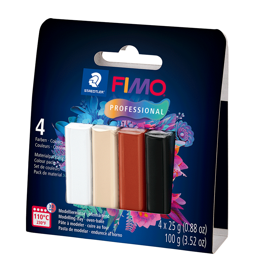 Набор пластики Professional Natural colours 4х25г Fimo Киев - изображение 1