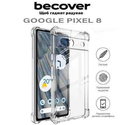 Чехол для мобильного телефона BeCover Anti-Shock Google Pixel 8 Clear (710597) Винница