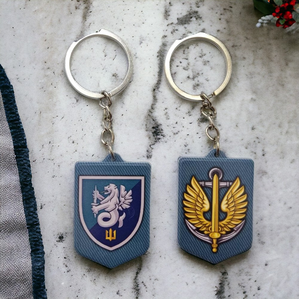 Брелок гумовий 37 окрема бригада морської піхоти Київ - фото 2