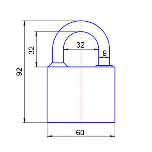 Замок навісний APECS PD-03-60 Харків - фото 2