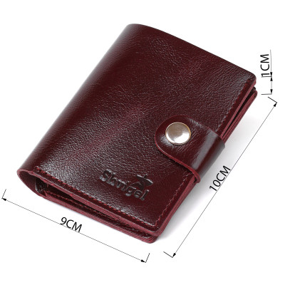 Портмоне Shvigel Кожаное Бордовое (16484) Винница - изображение 5