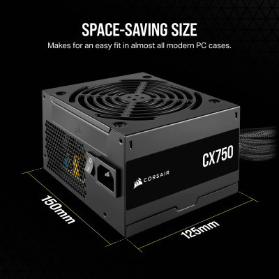 Блок живлення Corsair 750W CX750 (CP-9020279-EU) Вінниця - фото 2