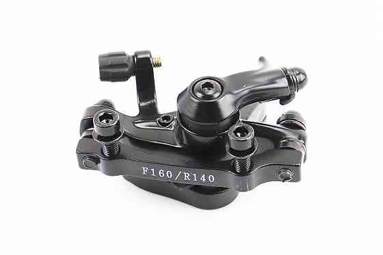 Гальмівний супорт передній (F160/R140мм), чорний DB-06 Київ