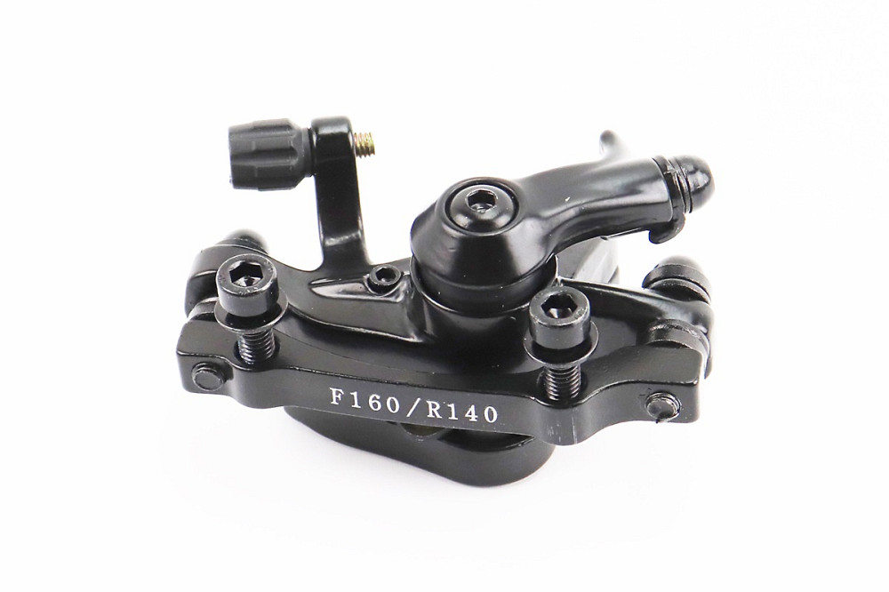 Гальмівний супорт передній (F160/R140мм), чорний DB-06 Київ - фото 1