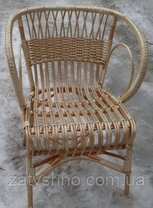 Крісло з лози мушля плетене Київ - фото 3