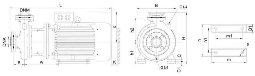 LEO Насос центробежный горизонтальный 380В 9.2кВт H 50.5(42)м Q 1200(833)л/мин LEO 3.0 XST50-20 Коломыя - изображение 1