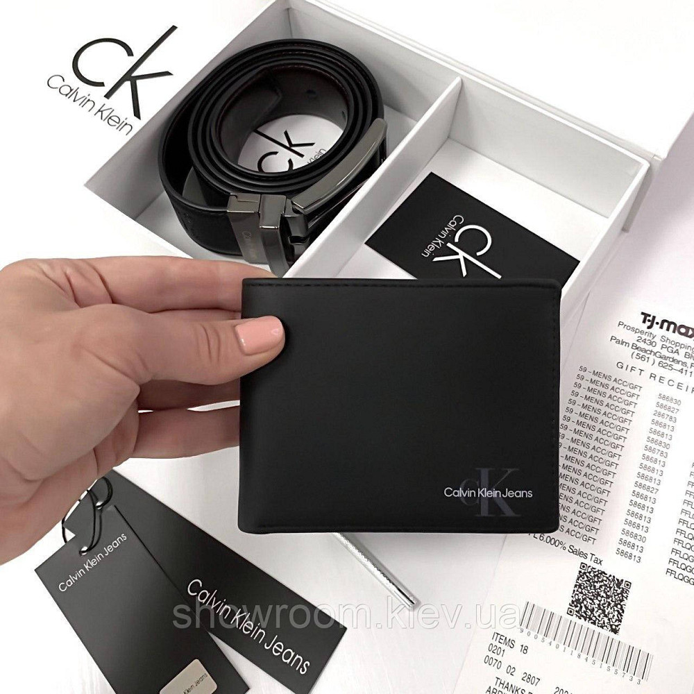 Мужской подарочный набор портмоне и ремень (485) Киев - изображение 3