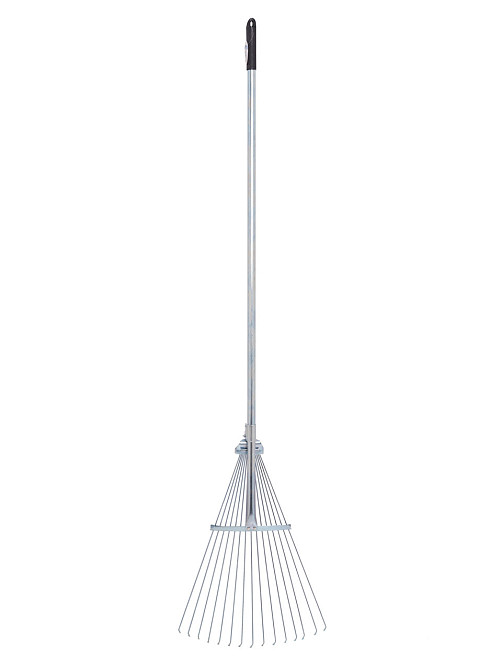 Граблі для листя розсувні (віяло) "GEKO" металеві з металевою ручкою Киев - изображение 3