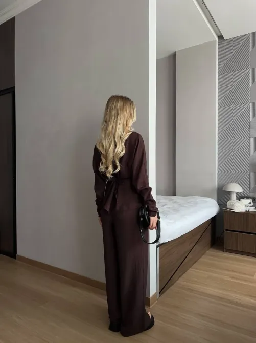 Жіночий костюм двійка з жатого льону Туреччина Одеса - фото 20