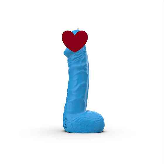 Свеча в виде члена Pure Bliss BIG Blue 18 см Sex Aura Киев