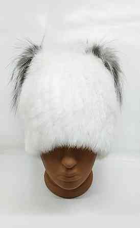 Шапка меховая женская кошка Хлоя Белый Харьков