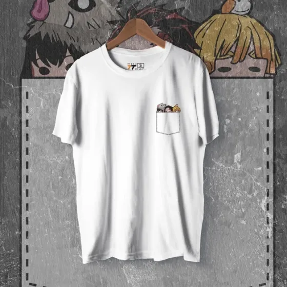 Футболка для подростка мальчика с принтом Клинок, рассекающий демонов Pocket Heroe140 Размер 160 Anime10355 Днепр