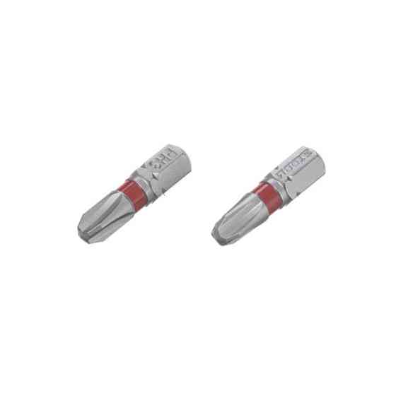 Комплект викруткових насадок, PH3, 1/4"×25 мм, S2, 2 од., STORM Львів
