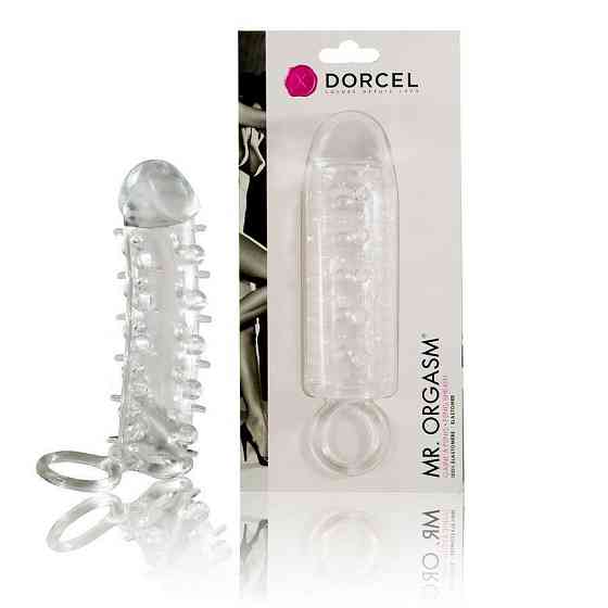 Насадка на член Dorcel Mr. Orgasm з кільцем для мошонки, ультрастимулювальний рельєф Sex Aura Київ
