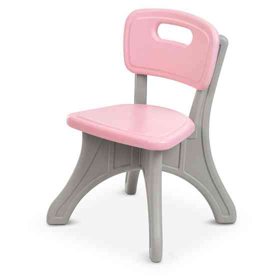 Детский cтолик с двумя стульями NEW TABLE-8 серо-розовый Винница