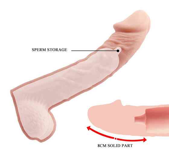 Подовжуюча насадка (на 8 см) BAILE - SEX TOYS BIG MAN, BI-026238 Sex Aura Київ