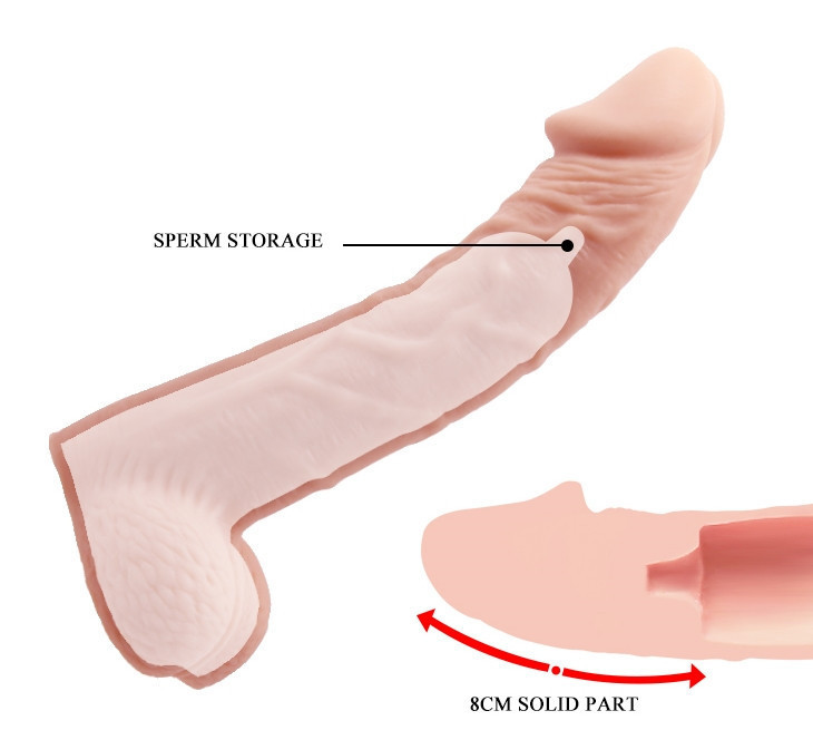 Подовжуюча насадка (на 8 см) BAILE - SEX TOYS BIG MAN, BI-026238 Sex Aura Київ - фото 6