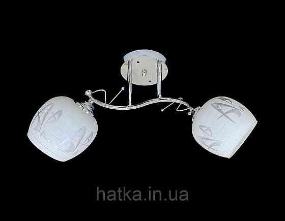 Люстра на два плафона 9509F/2 хром Київ
