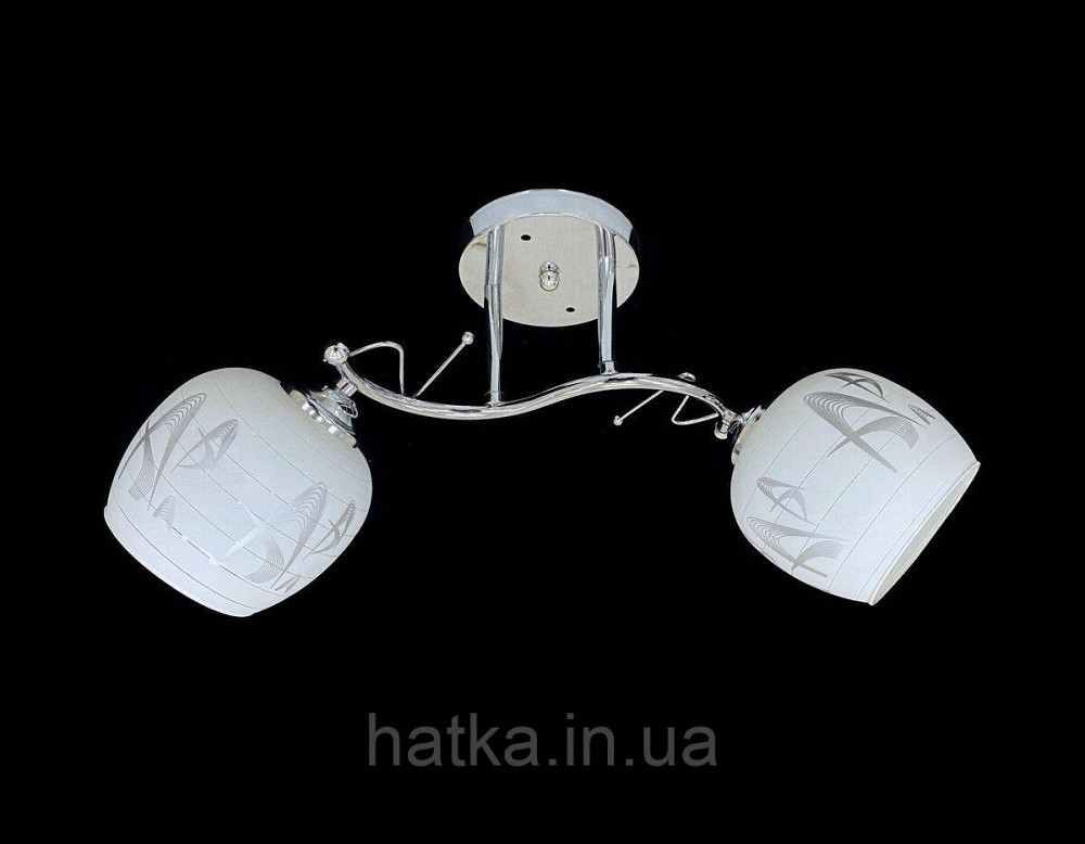Люстра на два плафона 9509F/2 хром Киев - изображение 1
