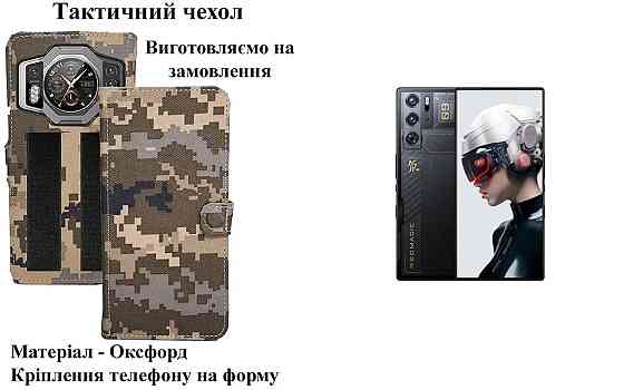 Тактичний чохол для Ulefone Armor 18 Ultra, 18T, 18T Ultra, кріпиться до спорядження на липучці Київ