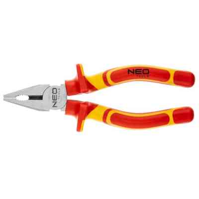 Плоскогубцы Neo Tools 180 мм, 1000 В, CrV, полированные (01-221) Винница