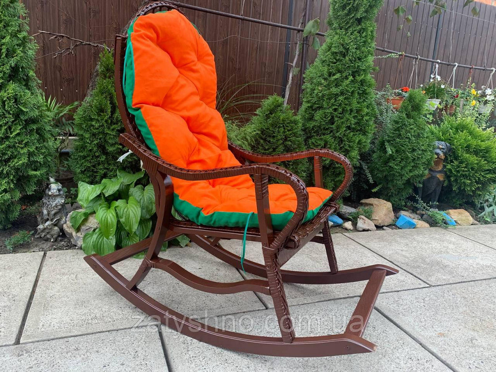 Кресло-качалка плетеное, крашенное Киев - изображение 2