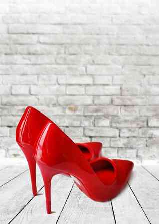 Seastar Туфлі жіночі SEASTAR червоні еко-лак каблук 11см 36р (1898) Коломыя