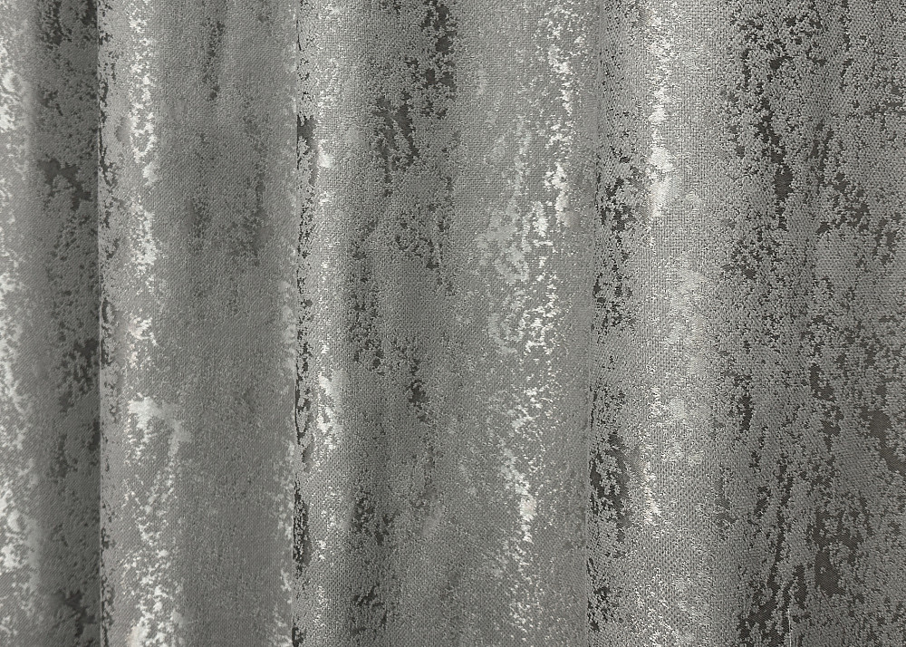 Комплект штор на люверсах VR-Textil Лен мрамор Pavliani № 1665ш Серый 150х270 см 2 шт (37-0181) Киев - изображение 8