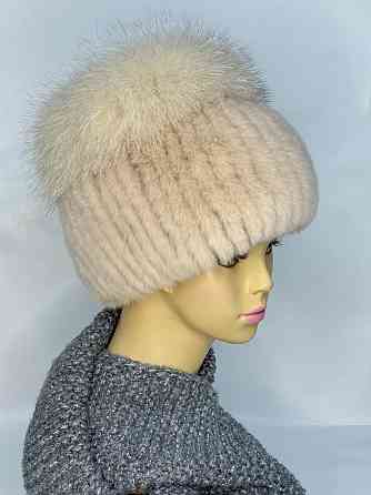 Шапка хутряна жіноча кубанка Анжеліка Молочний Харків