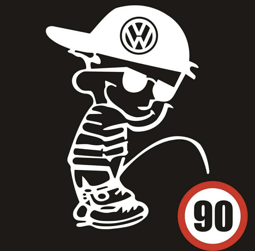 Вінілова наклейка на авто та будь яку поверхню з картинкою "Писає хлопчик!" Чернівці - фото 1