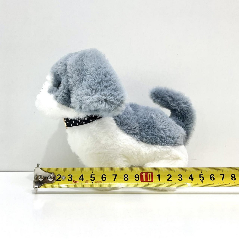 Собачка інтерактивна ходить гавкає ворушить хвостиком головою Біла із сірим (688-122A) Чернігів - фото 5