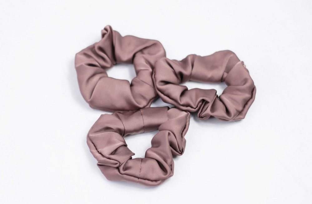 Шовкова гумка для волосся Какао Харків - фото 3